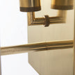 Mercana Stein Gold W/ White Marble Shade Wall Sconce Clearance