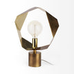 Mercana Shamir Gold Geometric Metal Table Lamp Clearance