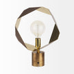 Mercana Shamir Gold Geometric Metal Table Lamp Clearance