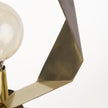 Mercana Shamir Gold Geometric Metal Table Lamp Clearance