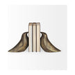 Mercana Dover Gold Aluminum Dove Bookends- Set of 2