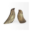 Mercana Dover Gold Aluminum Dove Bookends- Set of 2
