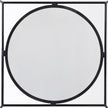 Mercana Austen Round White Marble Top W/ Black Metal Frame Coffee Table Clearance