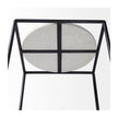 Mercana Austen Round White Marble Top W/ Black Metal Frame Side Table Clearance