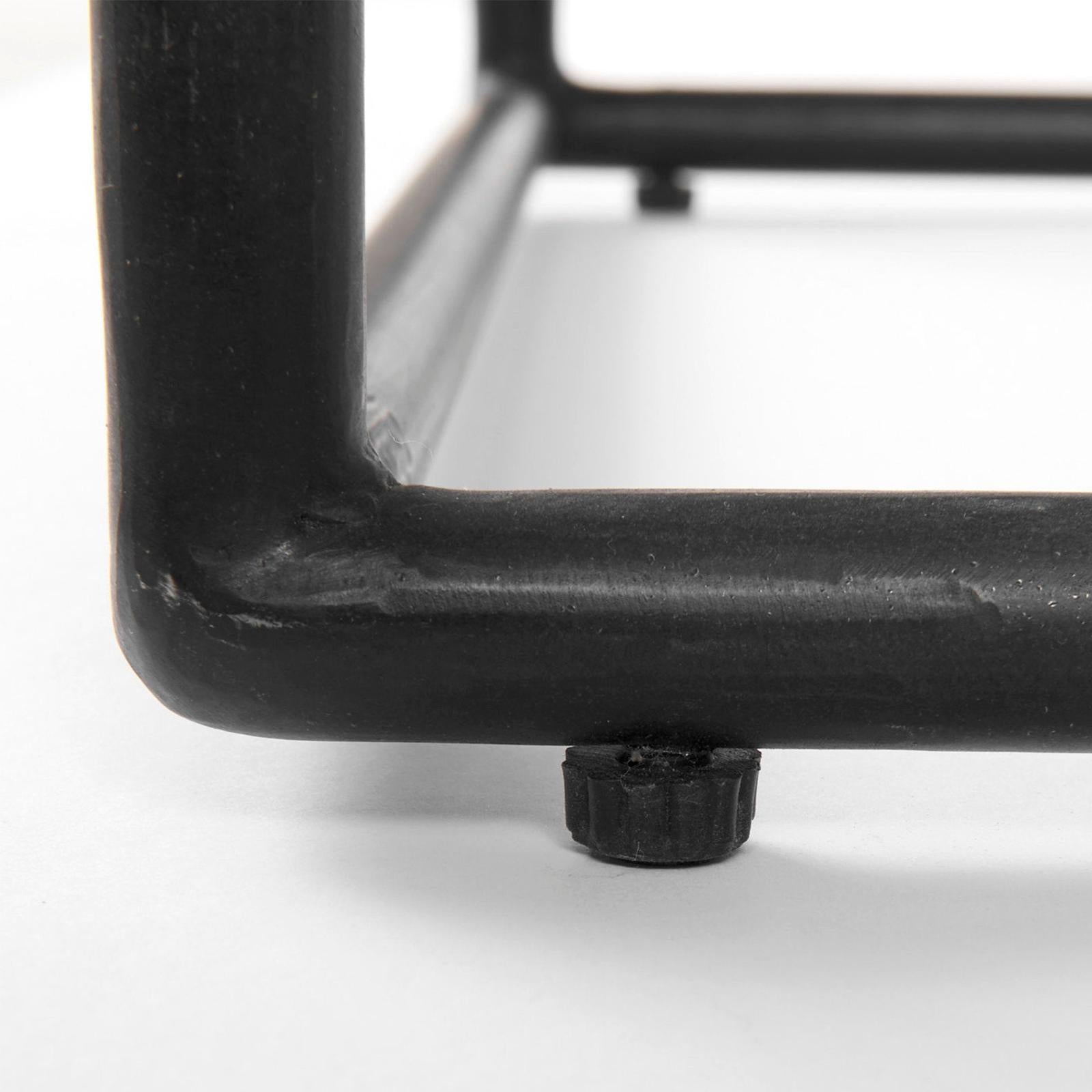 Mercana Austen Round White Marble Top W/ Black Metal Frame Side Table Clearance