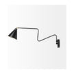 Mercana Cobalt Black Metal Cone Shaped Swivel Wall Sconce