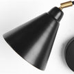 Mercana Cobalt Black Metal Cone Shaped Swivel Wall Sconce
