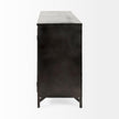Mercana Poppy Black Metal With Glass Door Accent Cabinet