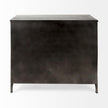 Mercana Poppy Black Metal With Glass Door Accent Cabinet
