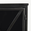 Mercana Poppy Black Metal With Glass Door Accent Cabinet