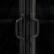 Mercana Poppy Black Metal With Glass Door Accent Cabinet