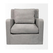 Mercana Denly Gray Slipcover Upholstered Arm Chair
