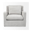 Mercana Denly Gray Slipcover Upholstered Arm Chair
