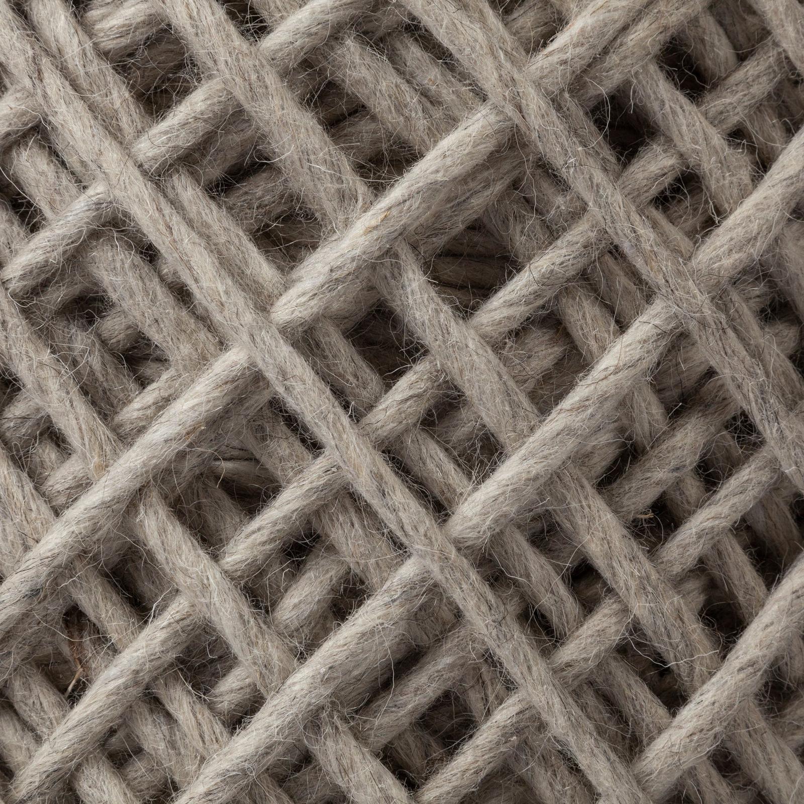 Mercana Allium Handwoven Wool Cylindrical Pouf