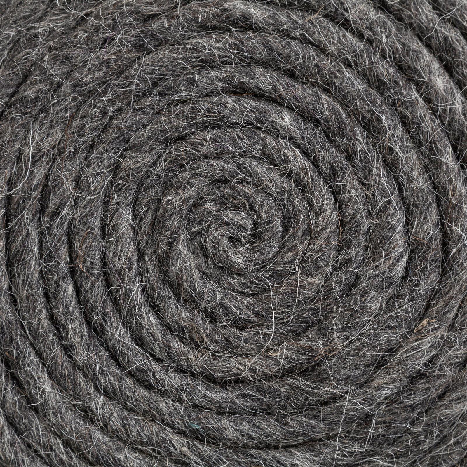 Mercana Allium Handwoven Wool Cylindrical Pouf