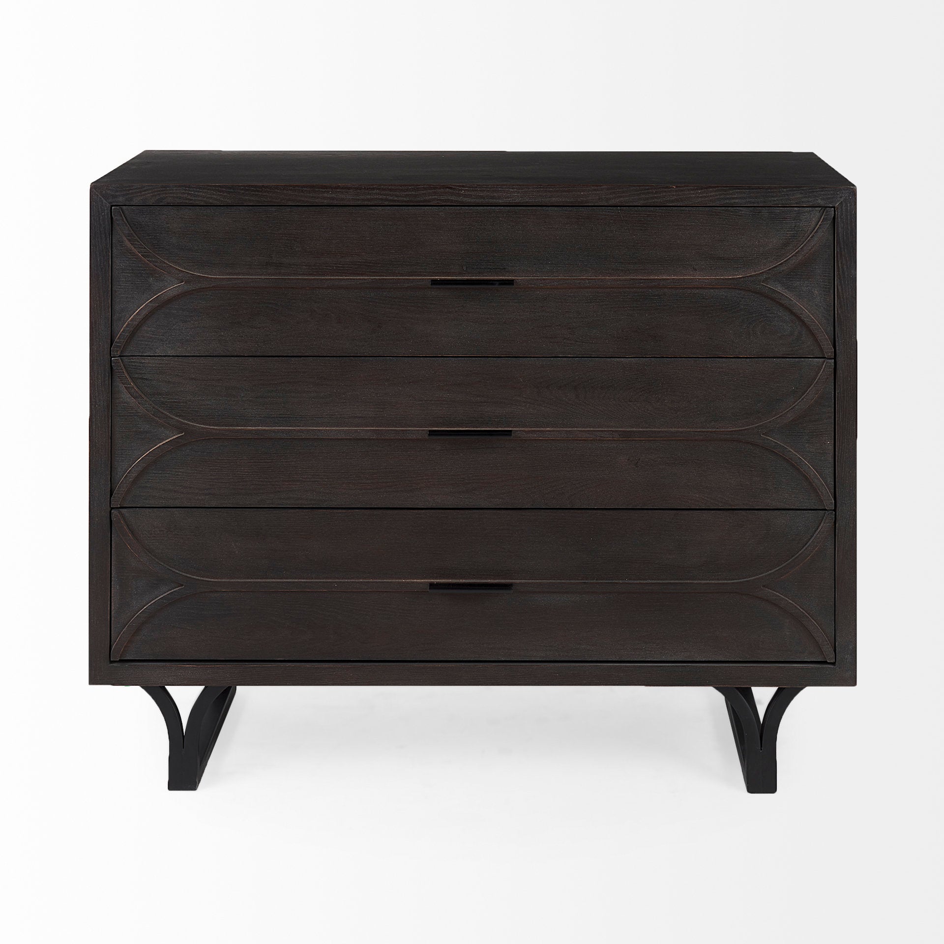 Mercana Giselle Fir Veneer 3 Drawer Accent Cabinet