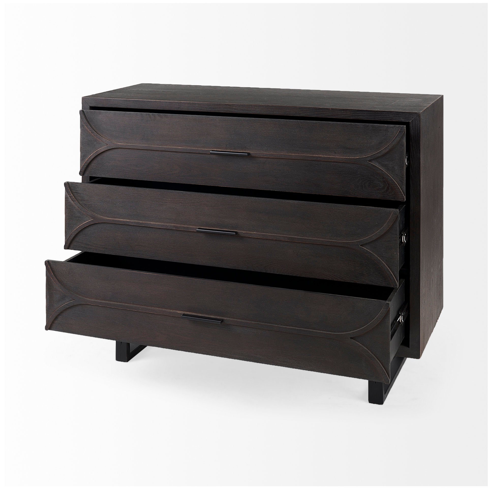 Mercana Giselle Fir Veneer 3 Drawer Accent Cabinet