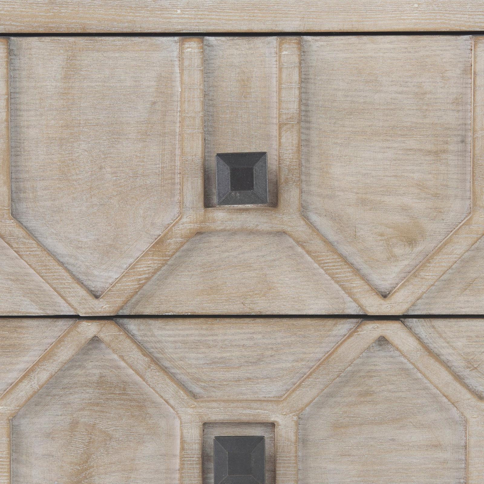 Mercana Genevieve Fir Veneer 3 Drawer Accent Cabinet