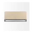 Mercana Genevieve Light Brown Fir Veneer 9 Drawer Sideboard Clearance