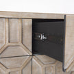Mercana Genevieve Light Brown Fir Veneer 9 Drawer Sideboard Clearance