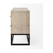 Mercana Ciara Beige Fir Veneer 2 Drawer Accent Cabinet Clearance