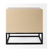 Mercana Ciara Beige Fir Veneer 2 Drawer Accent Cabinet Clearance