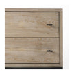 Mercana Ciara Beige Fir Veneer 2 Drawer Accent Cabinet Clearance