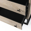 Mercana Ciara Beige Fir Veneer 2 Drawer Accent Cabinet Clearance