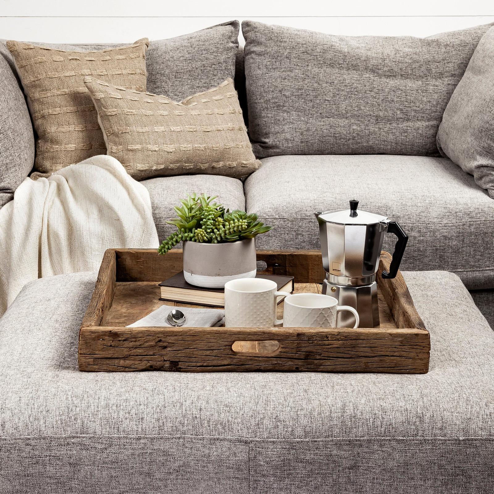 Mercana Carson Brown Reclaimed Wood Tray