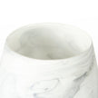 Mercana Volta Gray Cream Glass Abstract Pattern Vase Clearance