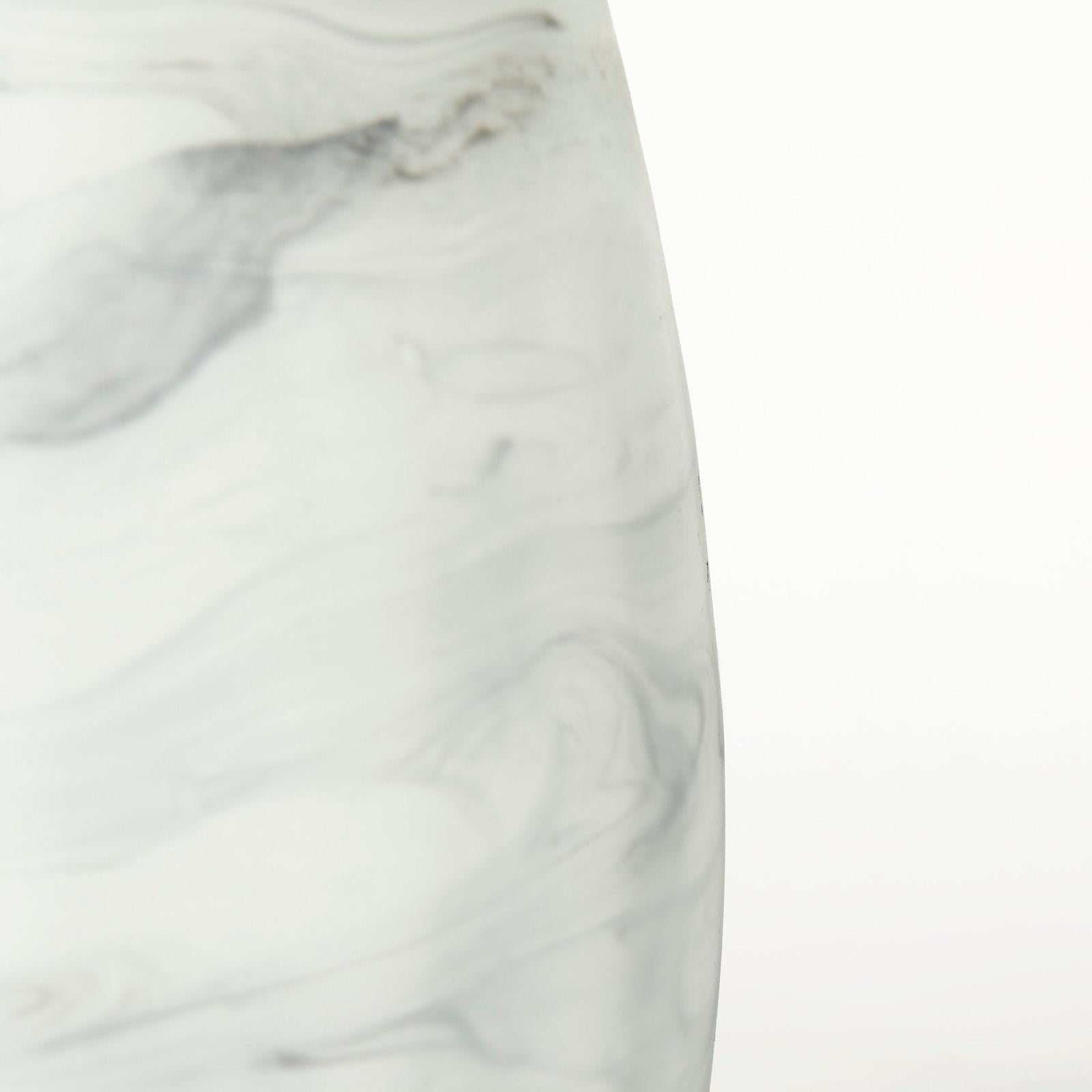 Mercana Volta Gray Cream Glass Abstract Pattern Vase Clearance