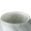 Mercana Volta Gray Cream Glass Abstract Pattern Vase Clearance