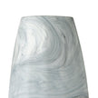 Mercana Volta Gray Cream Glass Abstract Pattern Vase Clearance
