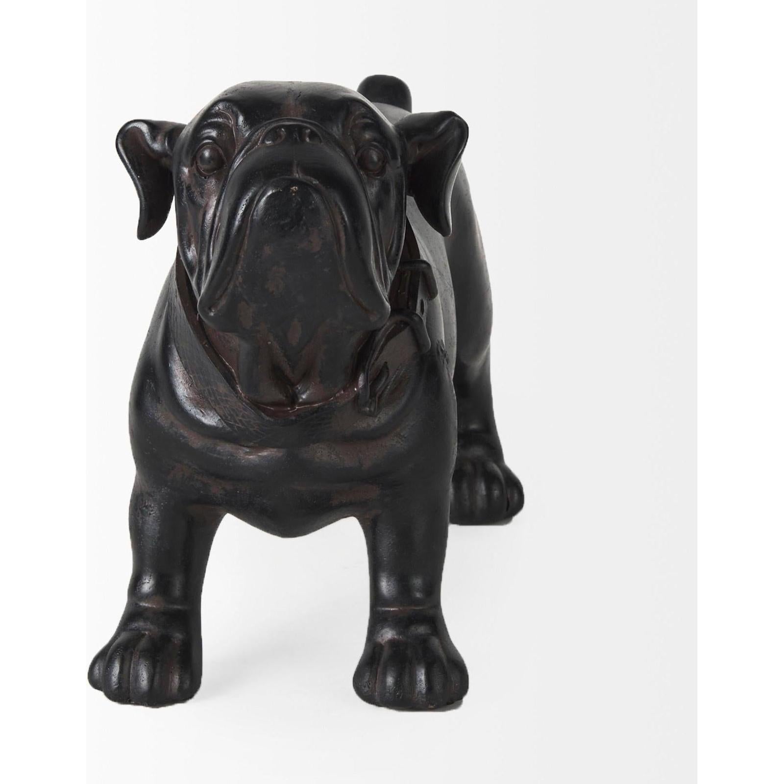 Mercana Hugo Black Resin Bulldog