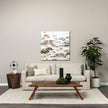 Mercana Oris Black Metal/Wood Open Frame Table Clock