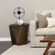 Mercana Esagono Octagonal Reclaimed Wood End/Side Table w/ Storage Clearance