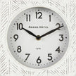 Mercana Karl Rustic Iron Rounded Square Table Clock