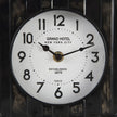 Mercana Karl Rustic Iron Rounded Square Table Clock
