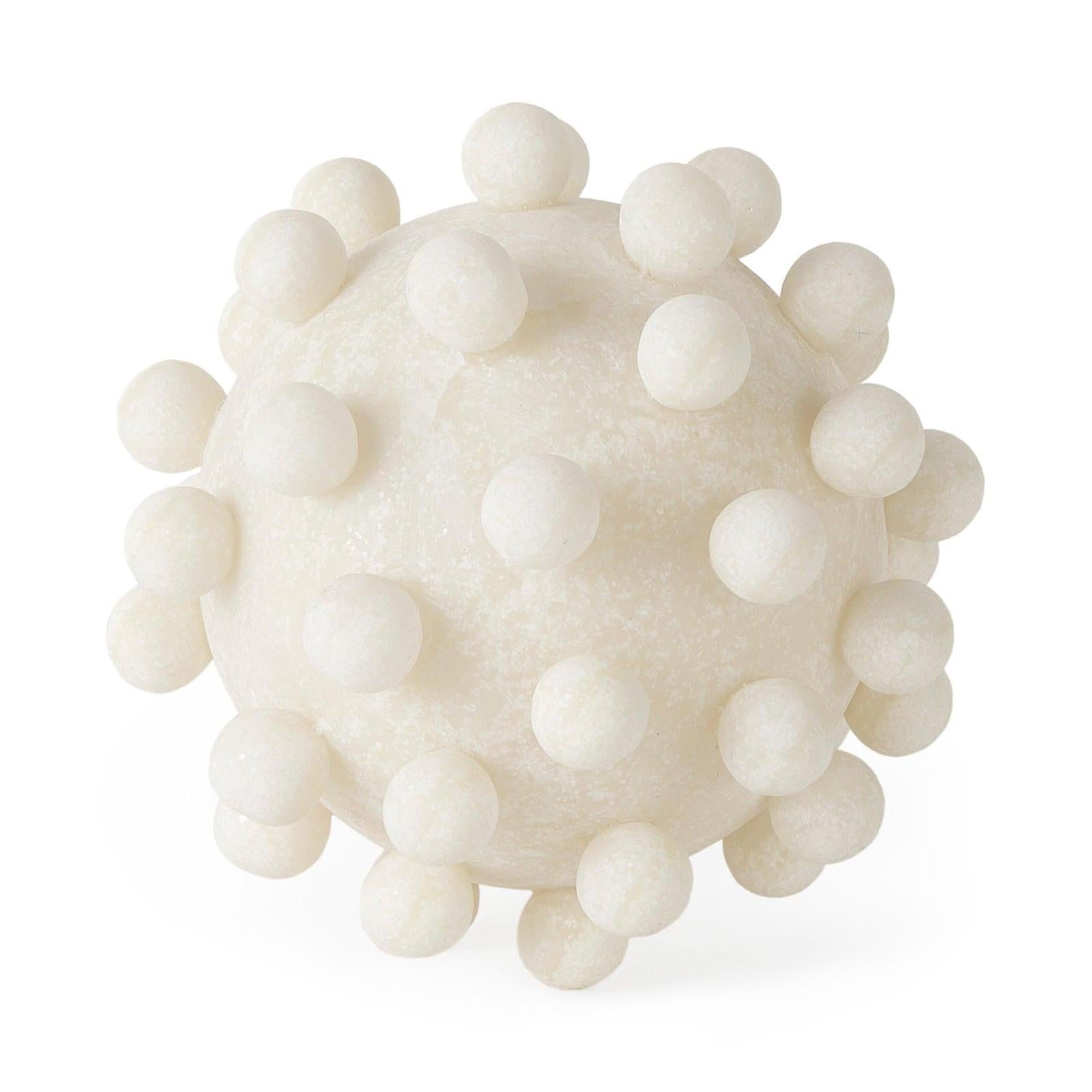 Mercana Malo Cream Resin Sphere Decorative Object