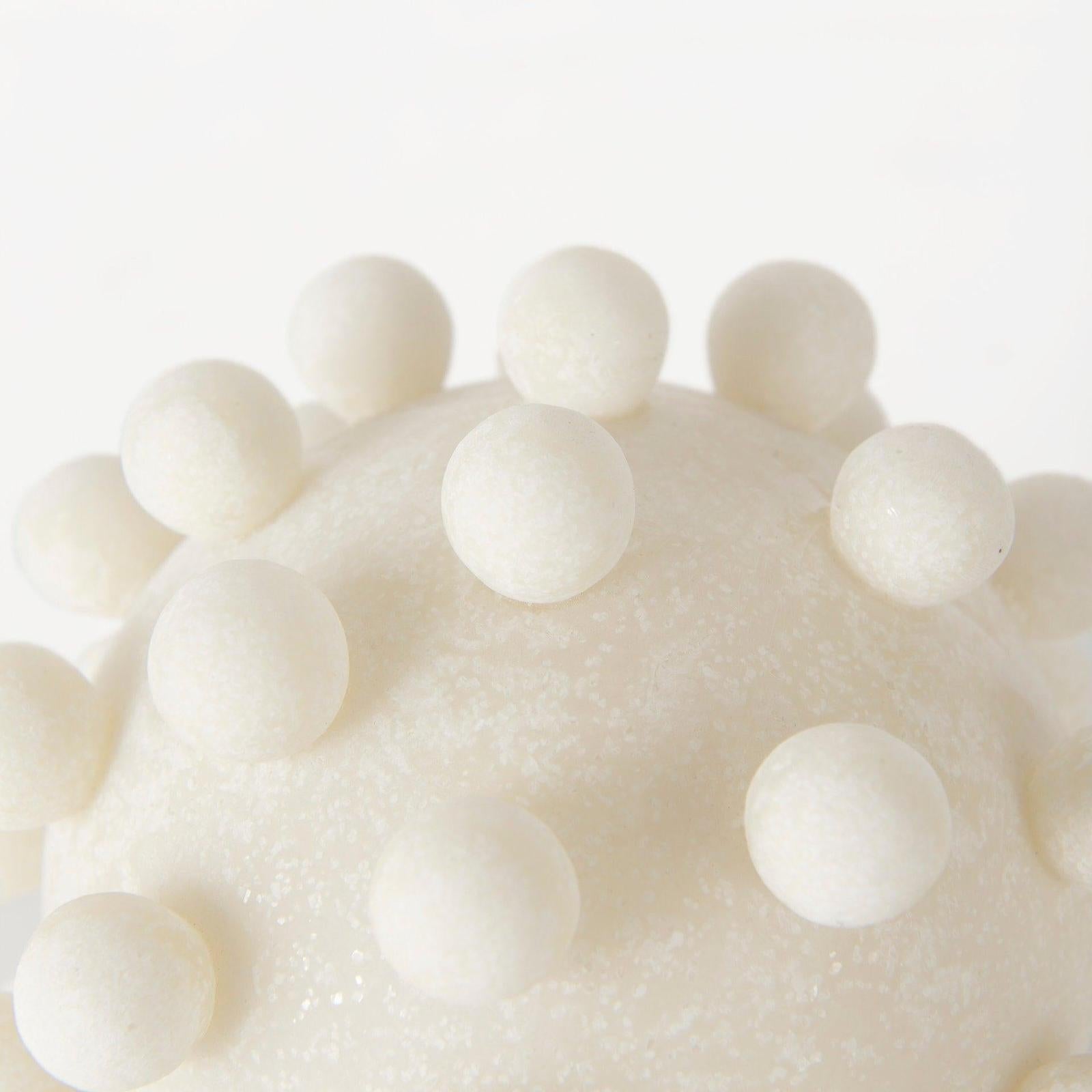 Mercana Malo Cream Resin Sphere Decorative Object