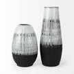 Mercana Tanami Dark Brown/White Glazed Ceramic Vase Clearance