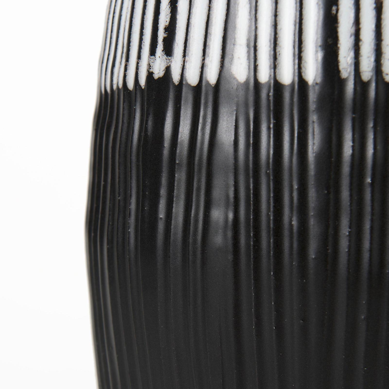 Mercana Tanami Dark Brown/White Glazed Ceramic Vase Clearance