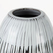 Mercana Tanami Dark Brown/White Glazed Ceramic Vase Clearance