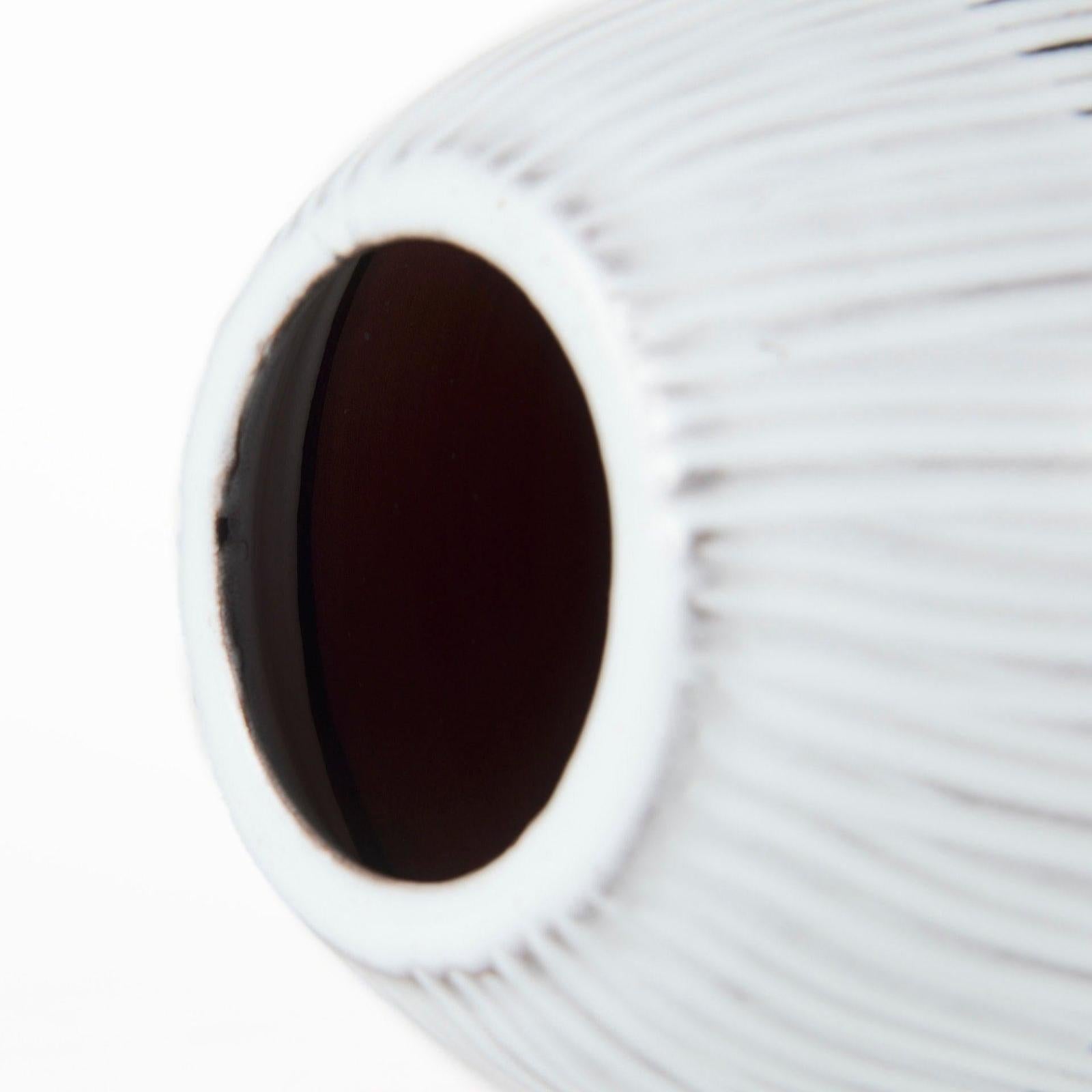 Mercana Tanami Dark Brown/White Glazed Ceramic Vase Clearance
