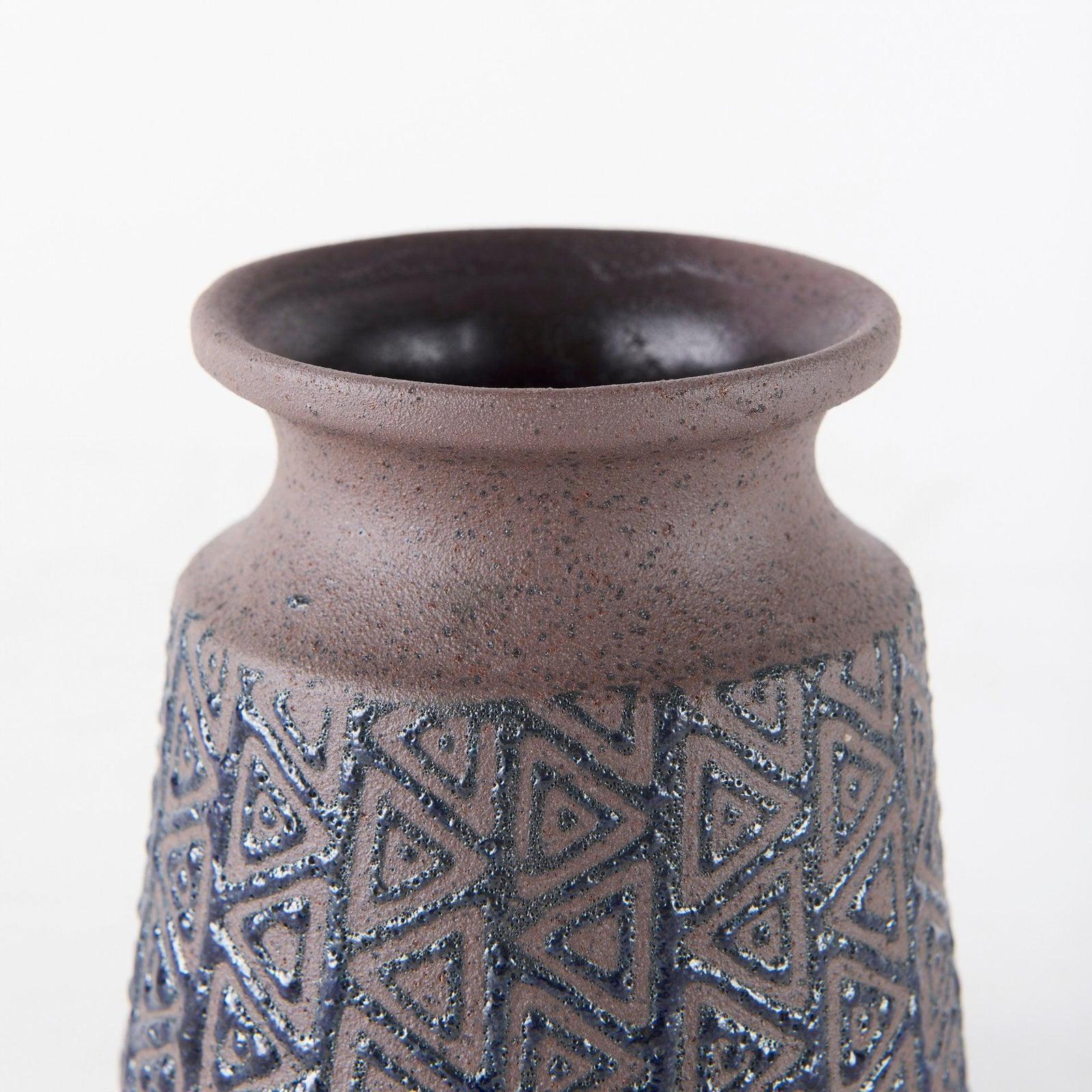 Mercana Sefina Brown/Black Patterned Ceramic Vase