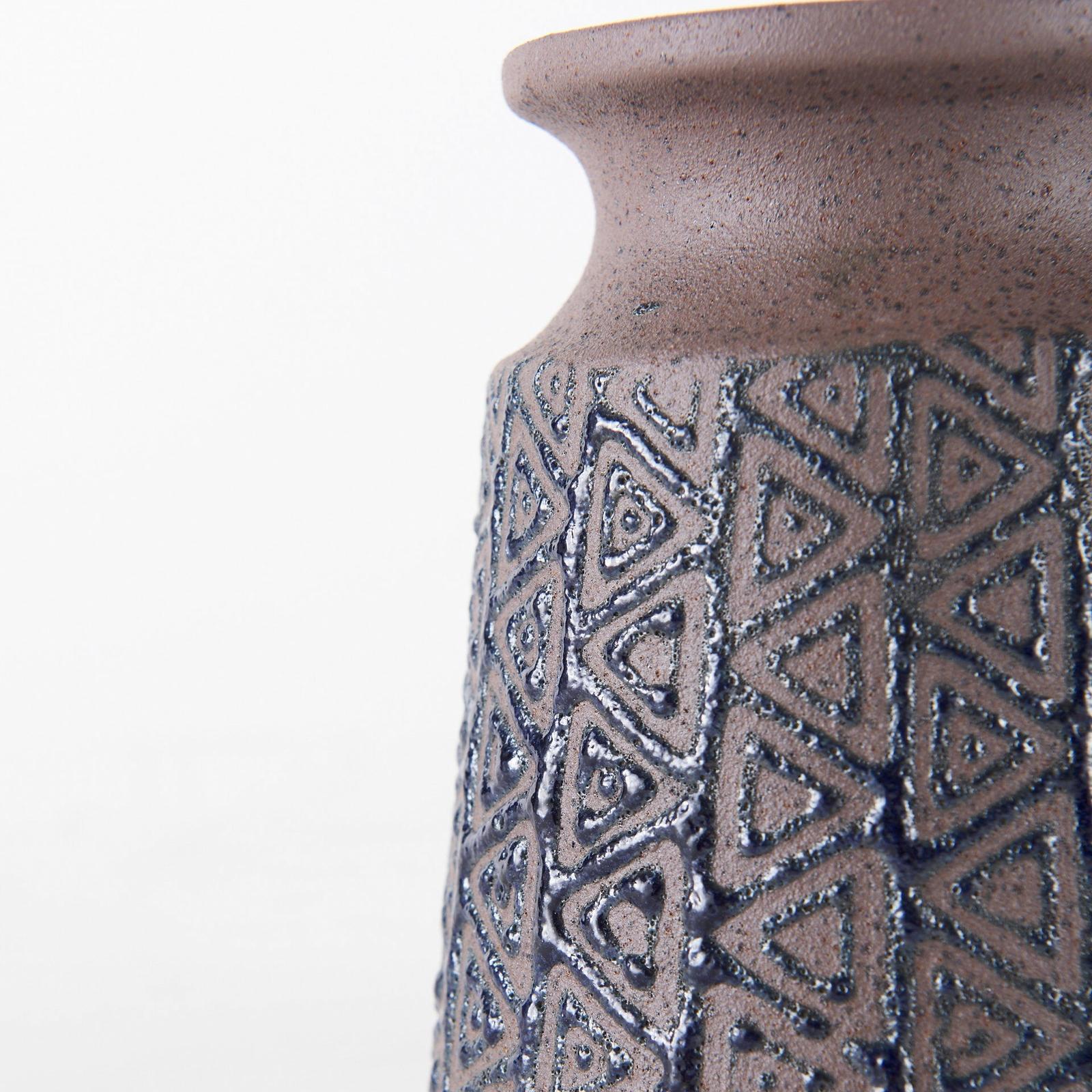 Mercana Sefina Brown/Black Patterned Ceramic Vase