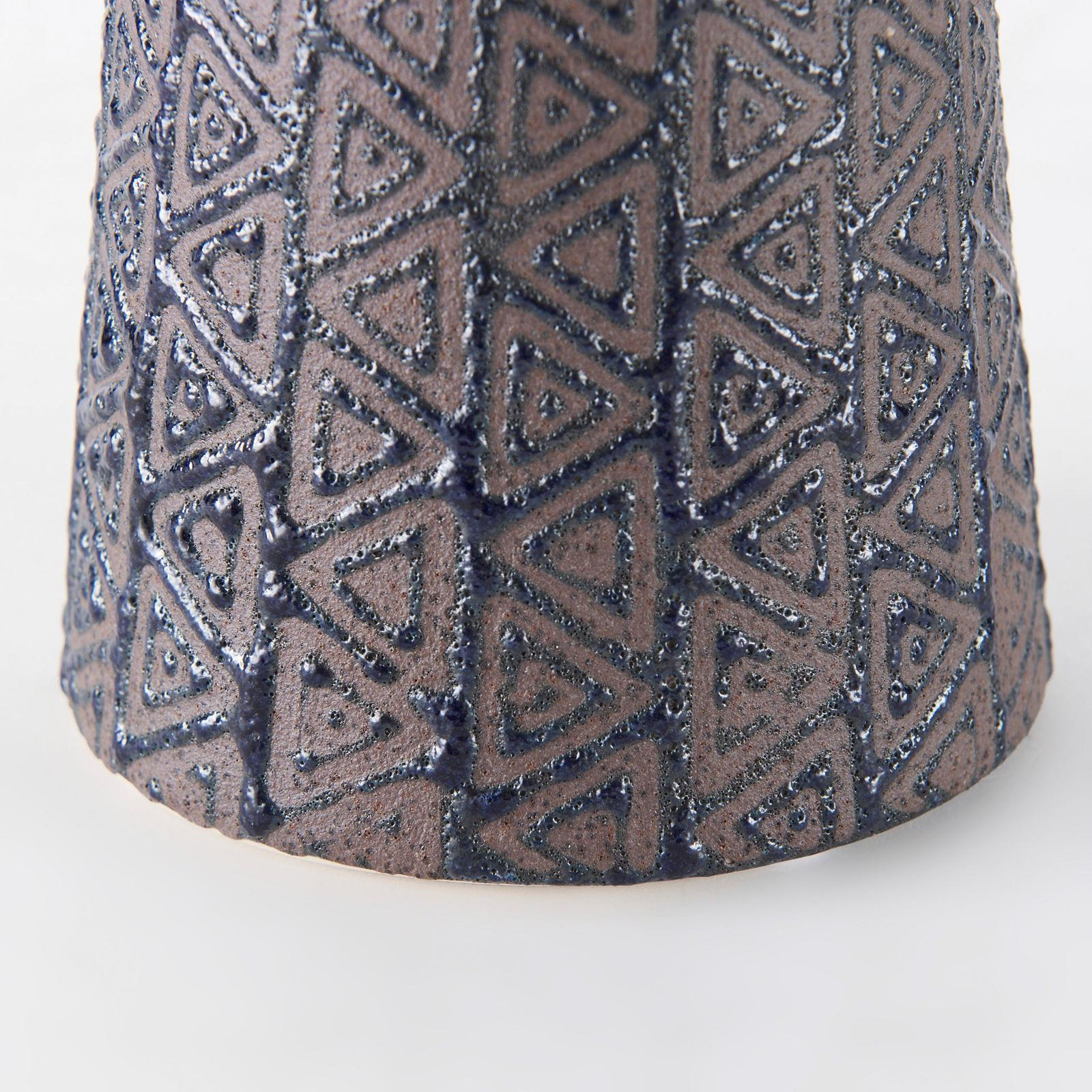 Mercana Sefina Brown/Black Patterned Ceramic Vase