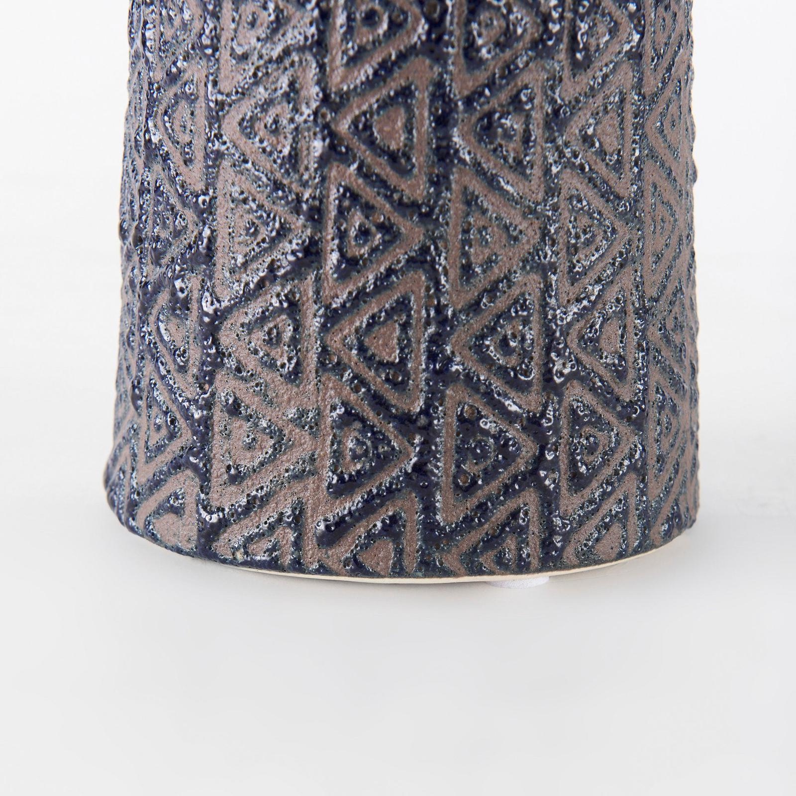Mercana Sefina Brown/Black Patterned Ceramic Vase