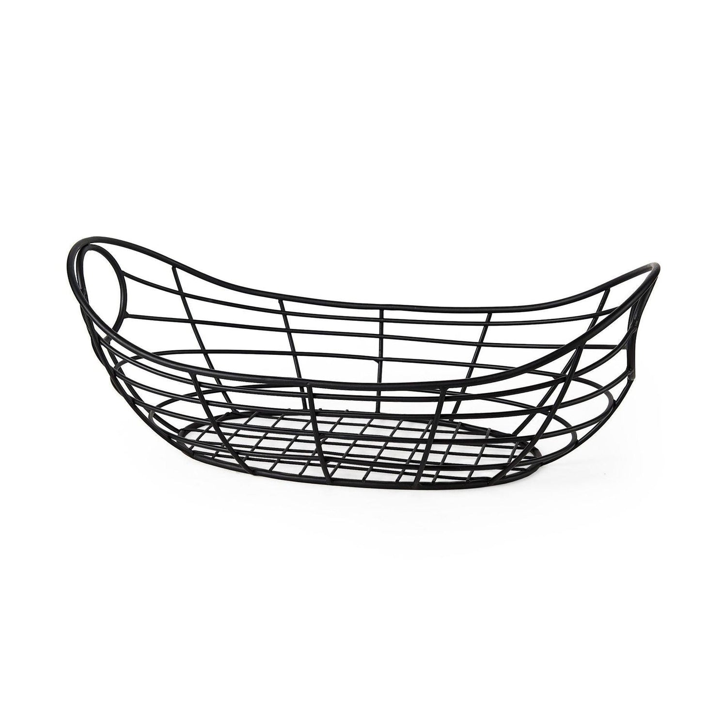 Mercana Mateo Black Metal Basket