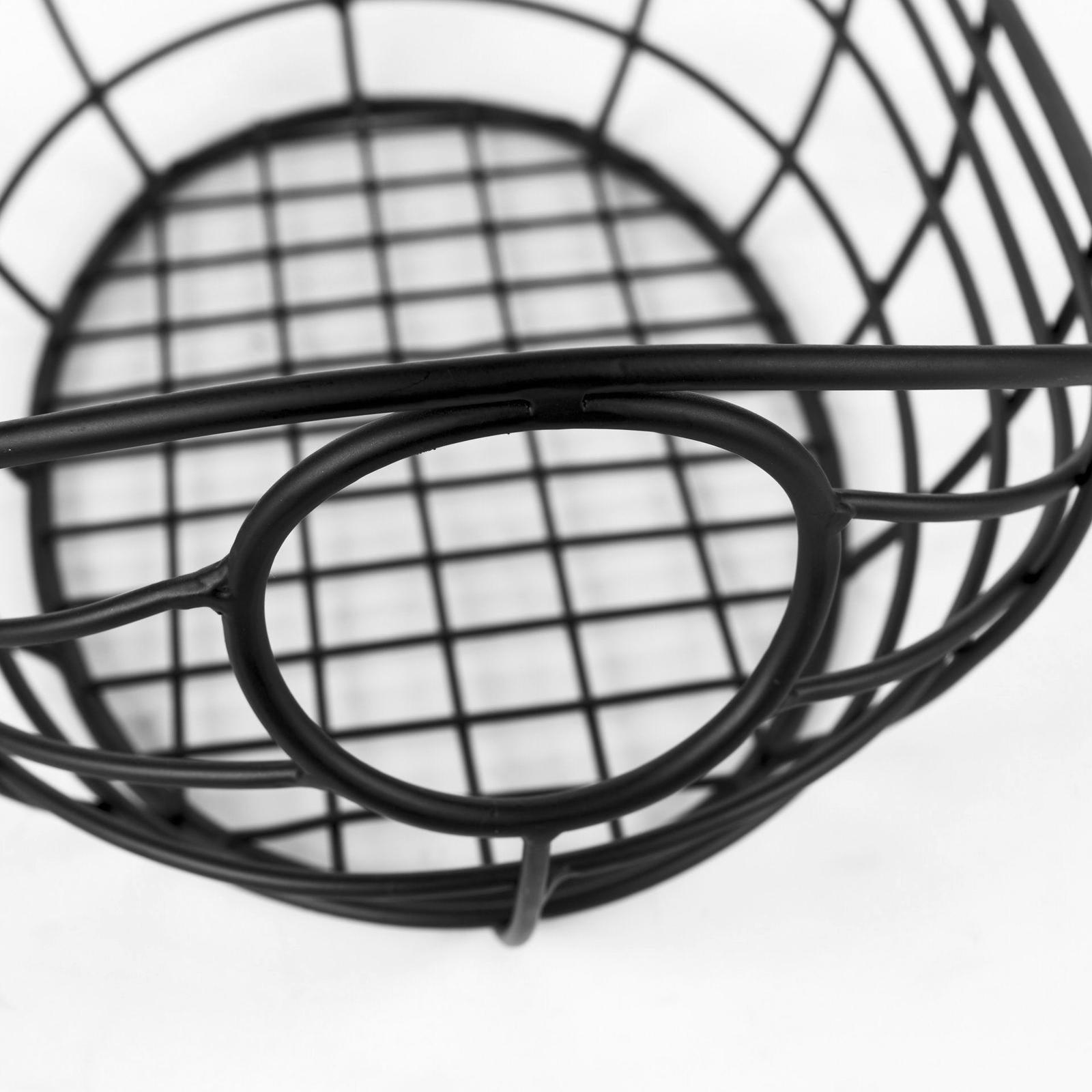 Mercana Mateo Black Metal Basket